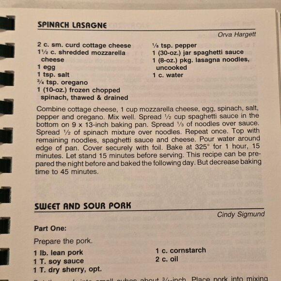 Newton Kansas Cookbook Taste Of Heaven St Marys Altar Society 1999 Recipe Book - Picture 8 of 12